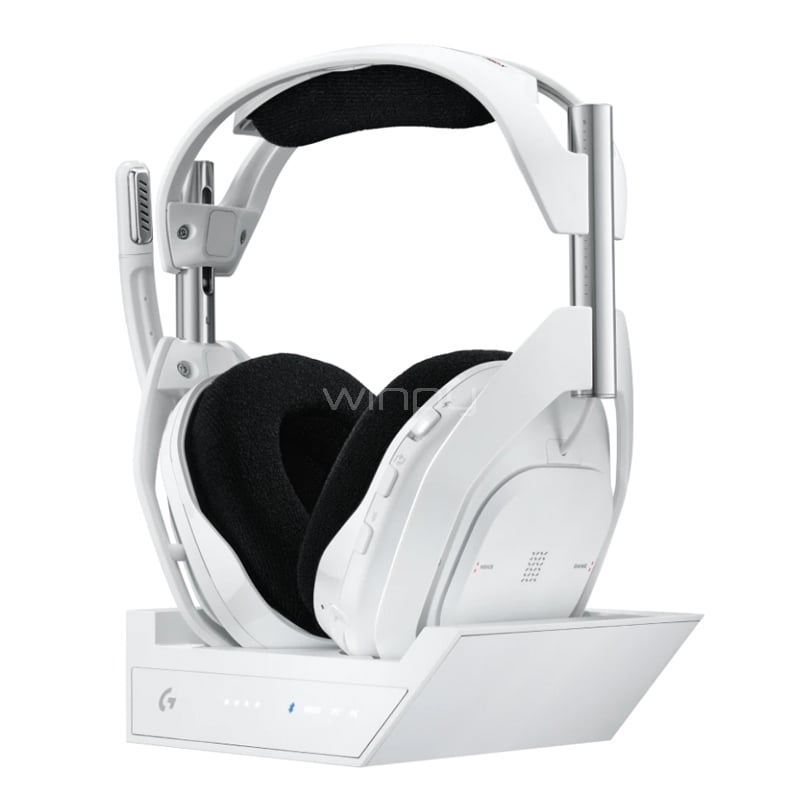 Audífonos Gamer Logitech ASTRO A50 X + Base Station (LIGHTSPEED/Bluetooth, PLAYSYNC, Blanco)