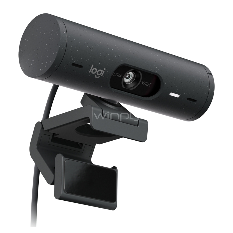 Webcam Logitech Brio 505 (4MP, Zoom 4x, 1080/30fps, USB-C, Grafito)