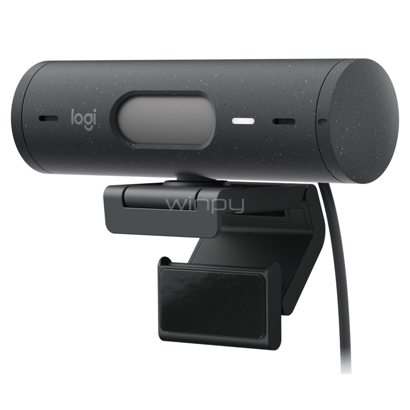 Webcam Logitech Brio 505 (4MP, Zoom 4x, 1080/30fps, USB-C, Grafito)