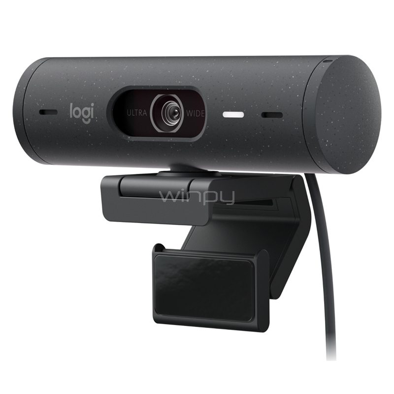 Webcam Logitech Brio 505 (4MP, Zoom 4x, 1080/30fps, USB-C, Grafito)