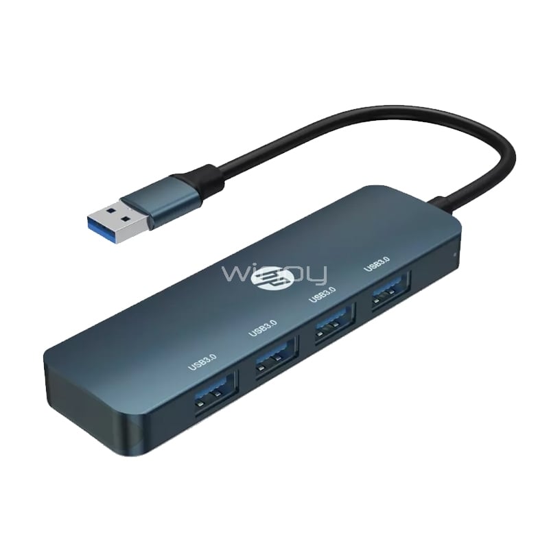 Adaptador Multipuerto HP DHC-CT100 de 4 Puertos (USB 3.0, 5 Gbps)