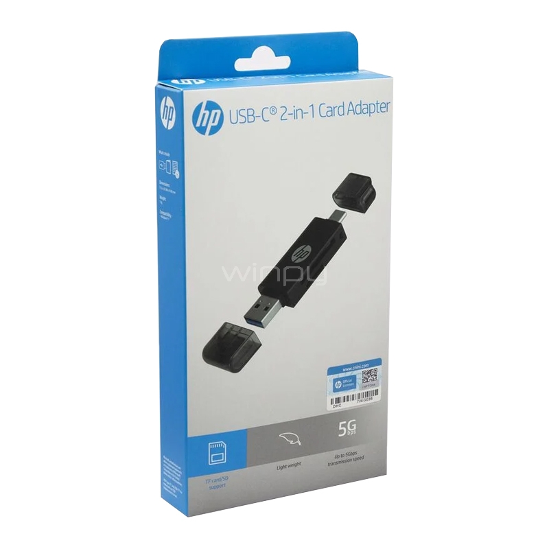 Lector de Tarjetas HP DHC-CT112 USB-C/USB-A (Micro SD/ SD)