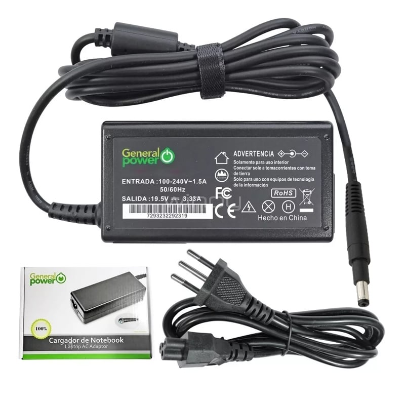 Cargador General Power para Ultrabook HP Envy (19.5V/ 3.33A)