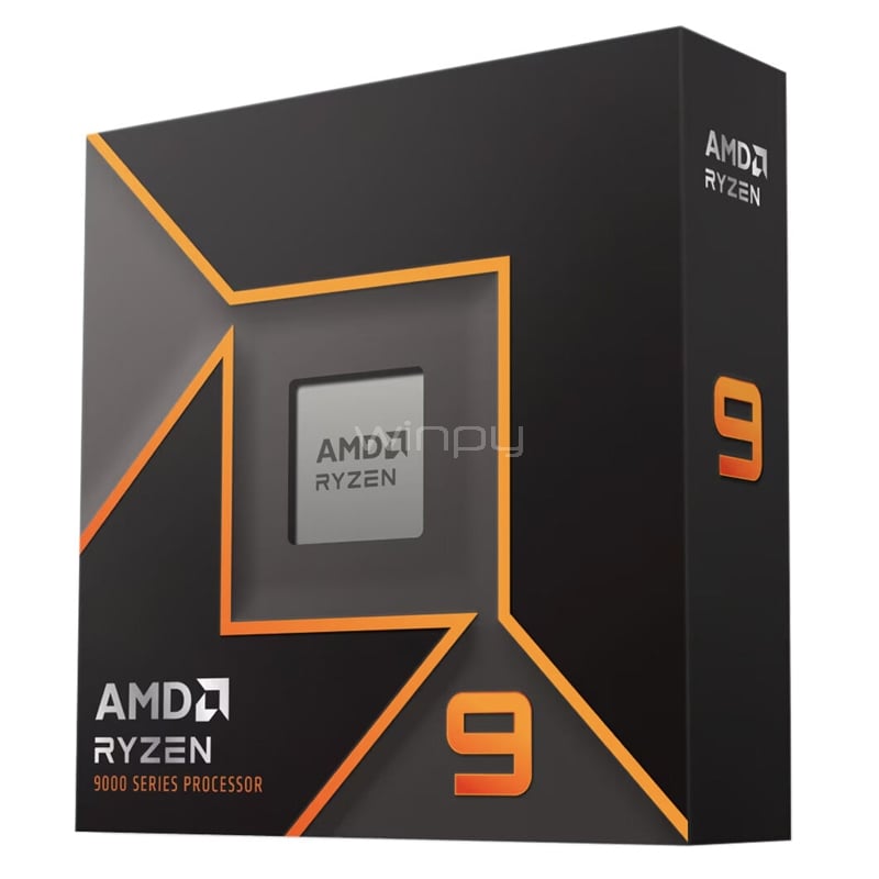 Procesador AMD Ryzen 9 9900X (AM5, 12 Cores, 24 Hilos, 4.4/5.6GHz, 64MB caché)