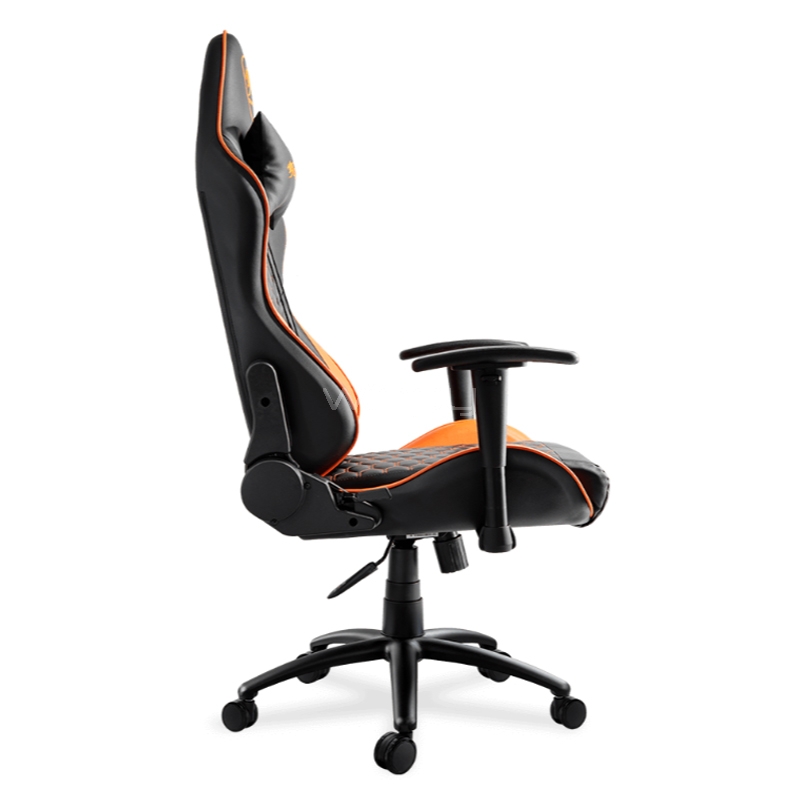 Silla Gamer Cougar OutRider (hasta 120Kg, Cojines x2, Reclinable, Negro/Naranjo)