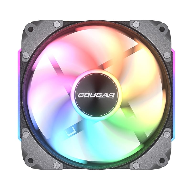Ventilador Cougar Apolar 120 ARGB (120mm, ARGB, 1600rpm, PWM, Negro)