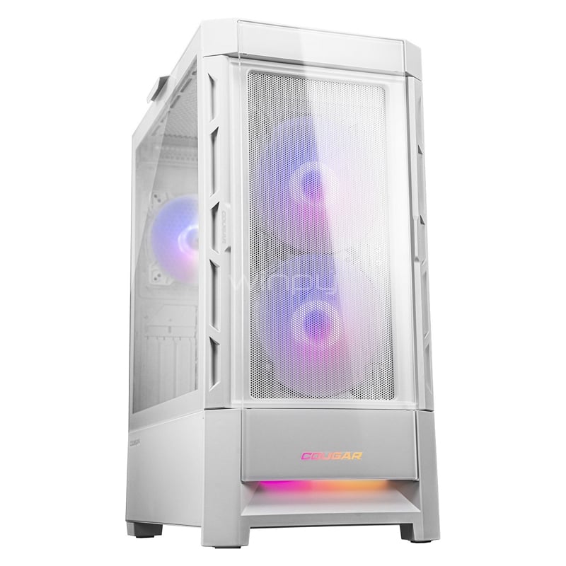 Gabinete Gamer Cougar DuoFace RGB White (E-ATX, Vidrio Templado, 3 Ventiladores ARGB)