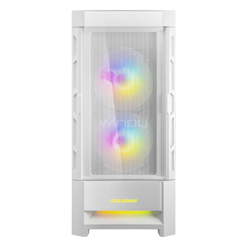 Gabinete Gamer Cougar DuoFace RGB White (E-ATX, Vidrio Templado, 3 Ventiladores ARGB)