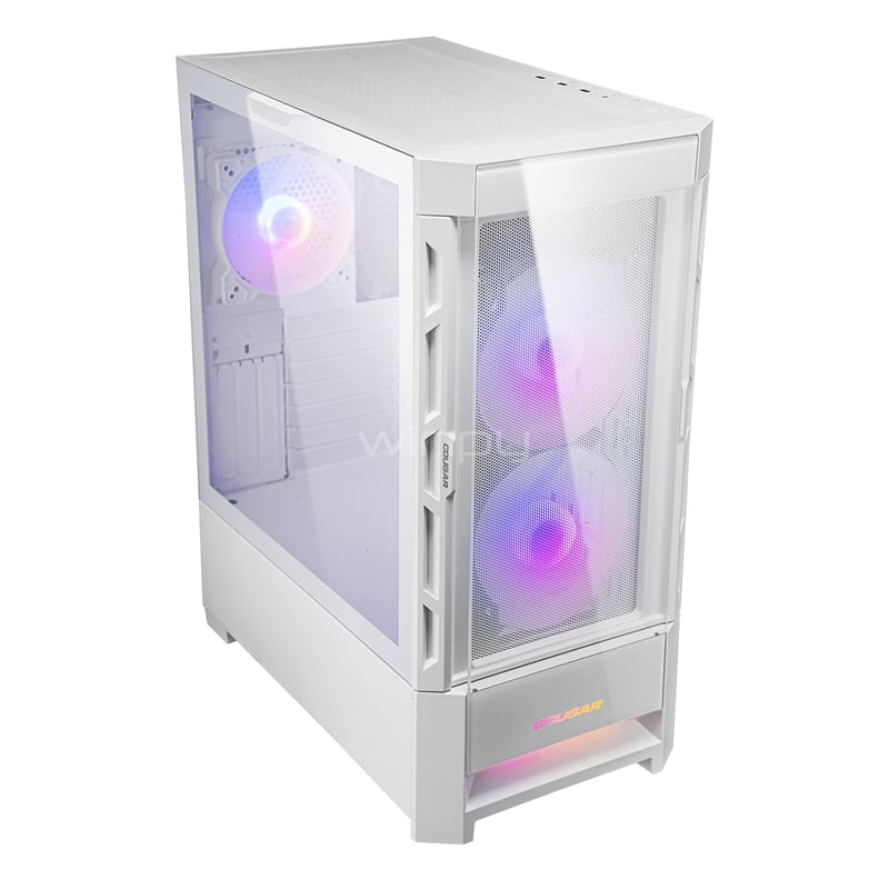 Gabinete Gamer Cougar DuoFace RGB White (E-ATX, Vidrio Templado, 3 Ventiladores ARGB)