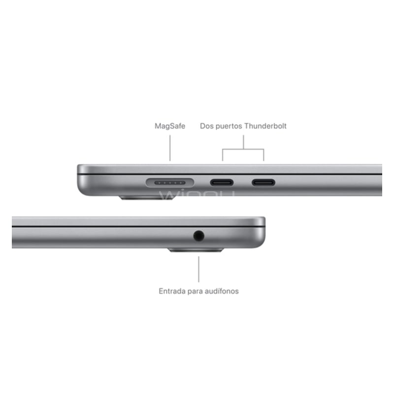 Apple MacBook Air de 15.3“ (Chip M3, 8GB RAM, 256GB SSD, Space Gray)