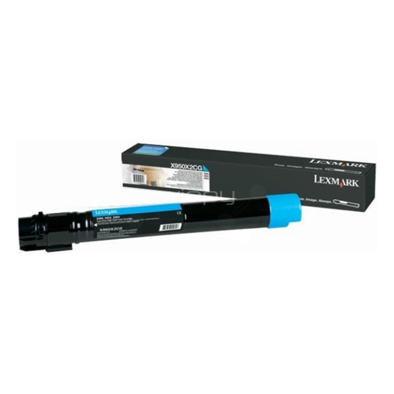 Tóner Lexmark X950X2CG (24.000 páginas, Cian)