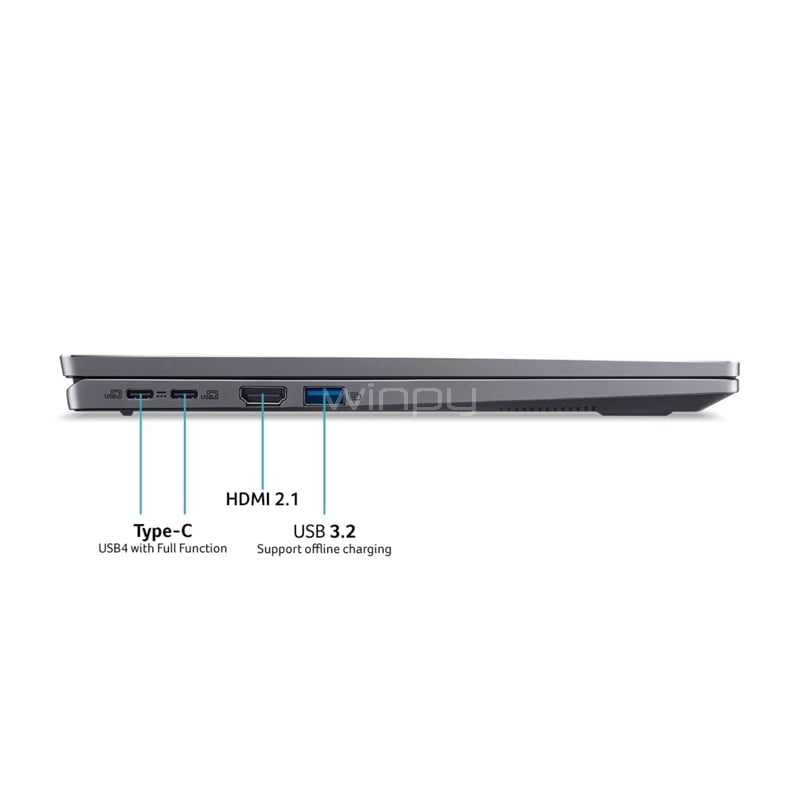 Notebook ACER Swift Go de 14“ Táctil (Ryzen 7 8845HS, 16GB RAM, 1TB SSD, Win11)
