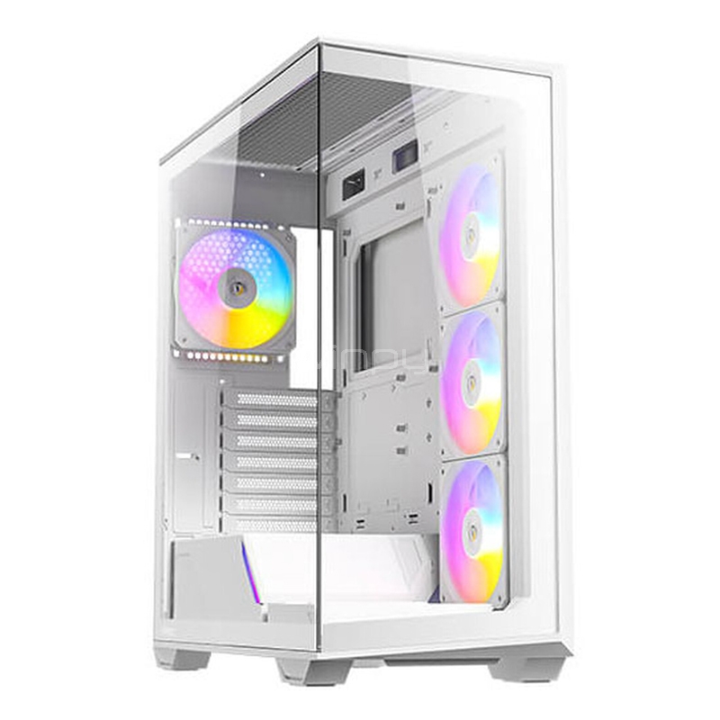 Gabinete Gamer Antec C3 White (ATX, Vidrio Templado Panorámico, 4 ventiladores RGB)
