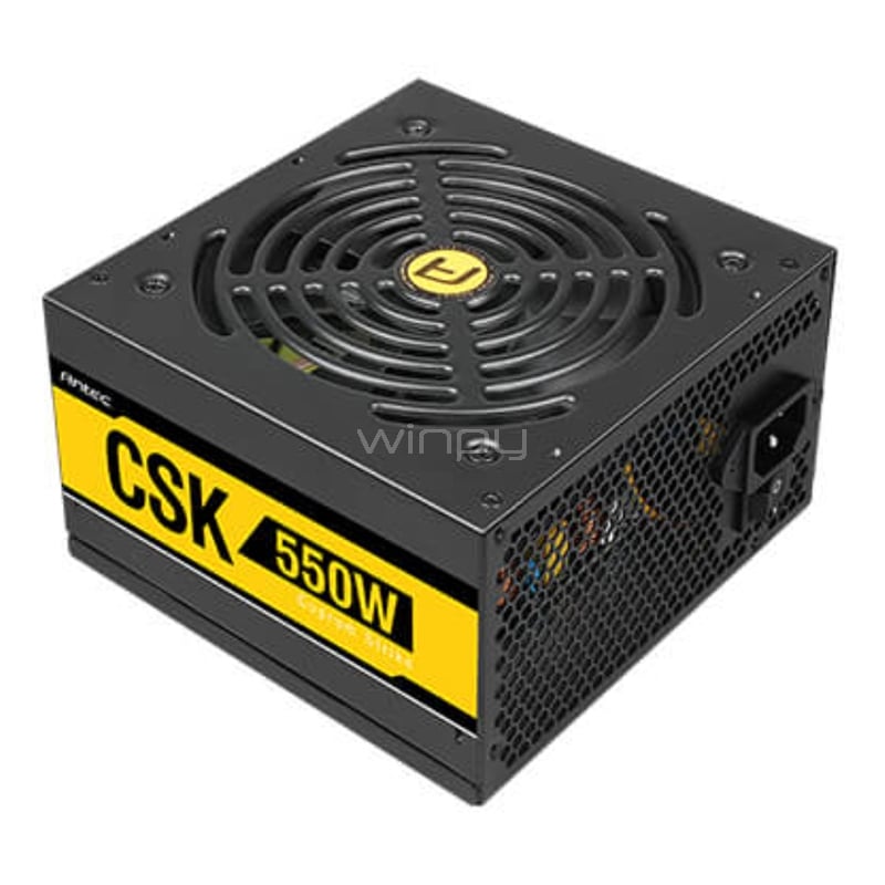 Fuente de Poder Antec Cuprum Strike CSK de 550W (Certificada 80+ Bronce, ATX)