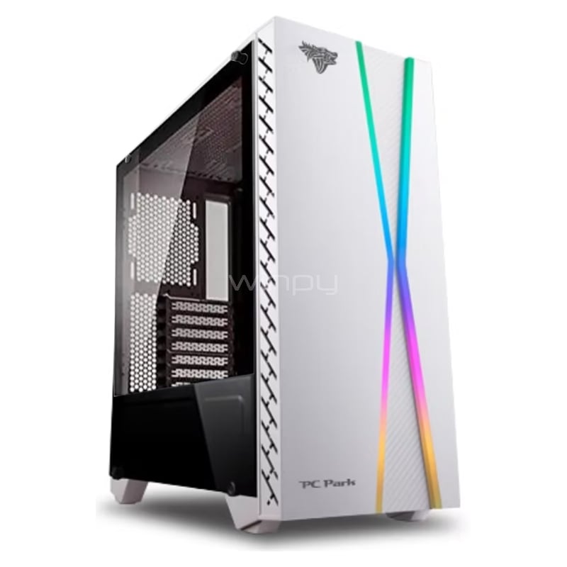 Gabinete Gamer Linfdong X5 White (ATX, Vidrio Templado, RGB)