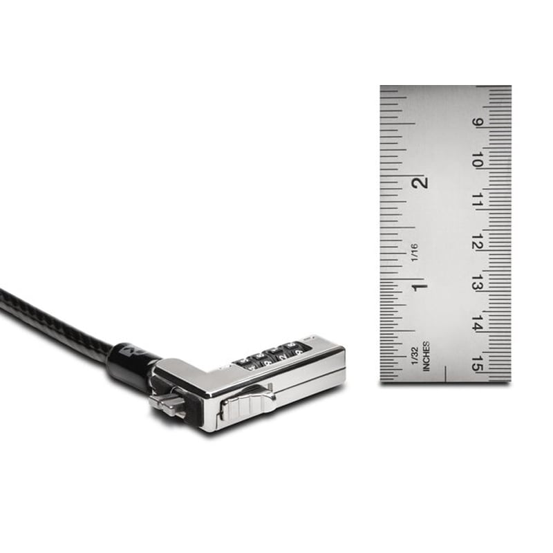 Candado de Seguridad Kensington para Portátil Ultrafinos y 2 en 1 (Combinación, Negro)