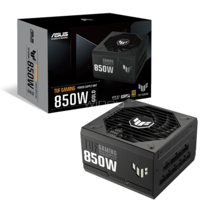 Fuente de Poder ASUS TUF Gaming de 850W (Full Modular, Certificada 80+ Gold, ATX 3.0)
