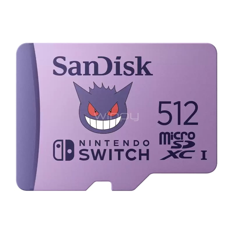 Tarjeta MicroSD SanDisk Pokémon de 512GB SDSQXAO-512G-GN6ZK