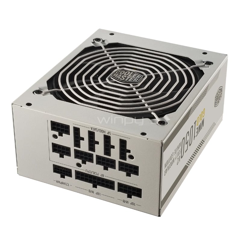 Fuente de Poder Cooler Master MWE GOLD V2 de 1050W White (Full Modular, Certificada 80+ Gold, ATX)