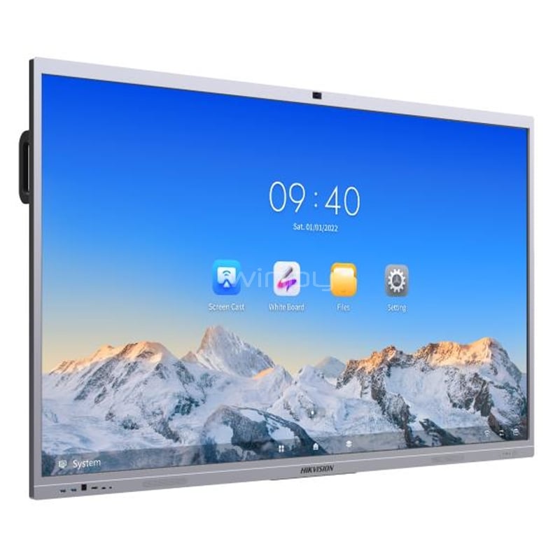 Pantalla Interactiva Hikvision DS-D5C75RB/B de 75“ (VA, 4K, HDMI+