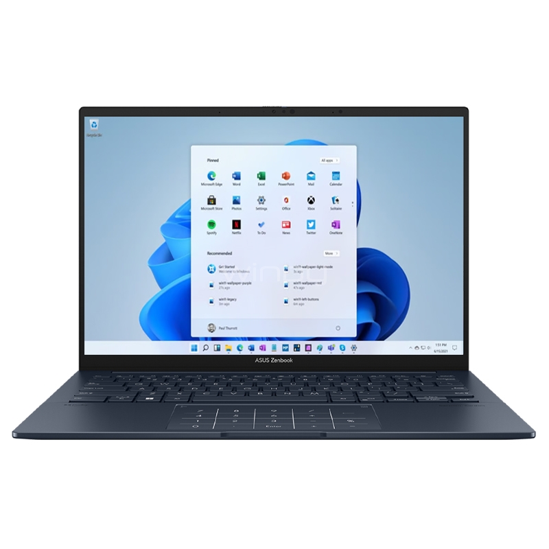 Notebook ASUS Zenbook 14 OLED de 14“ (Ultra 7 155H, 16GB DDR5, 512GB SSD, Win11)
