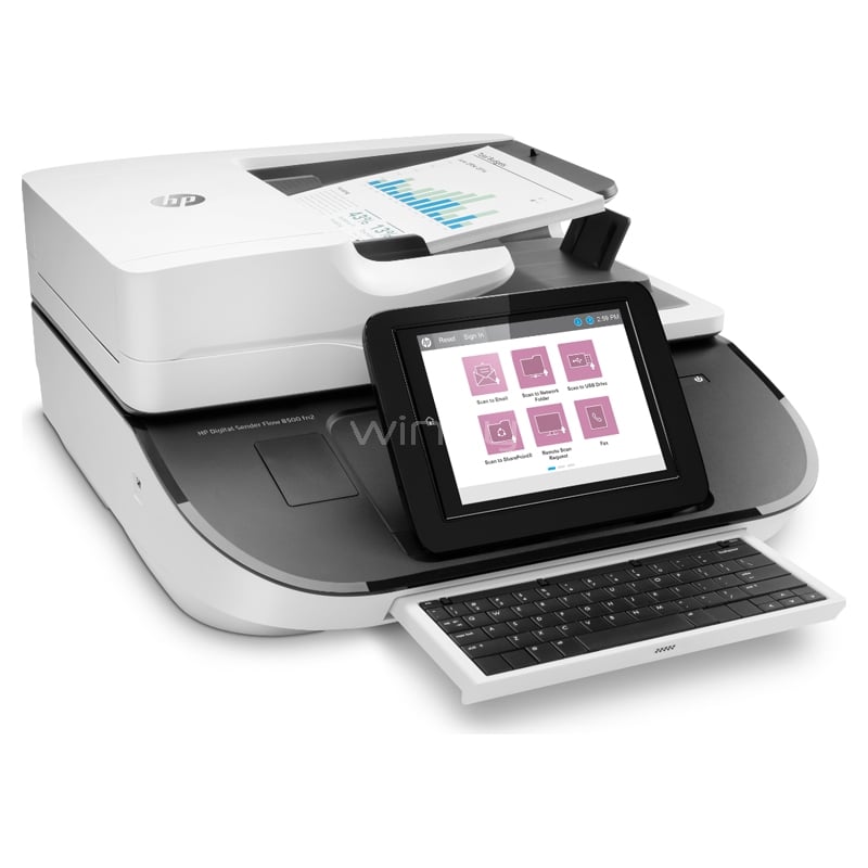 Escáner HP Flow 8500 fn2 (ADF, 600ppi, 100ppm, USB/LAN)