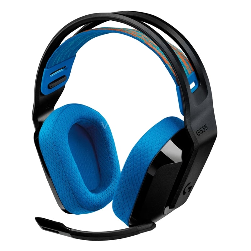 Audífonos Gamer Logitech G535 Lightspeed (Dongle USB, PC/PS5, Negro/Azul)