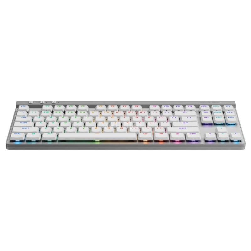 Teclado Mecánico Logitech G515 LightSpeed TKL (Switch GL, Bluetooth, Inglés, Blanco)