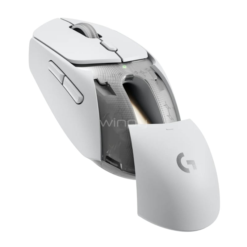 Mouse Gamer Logitech G309 LightSpeed (Sensor Hero 25K, Dongle + Bluetooth, Blanco)