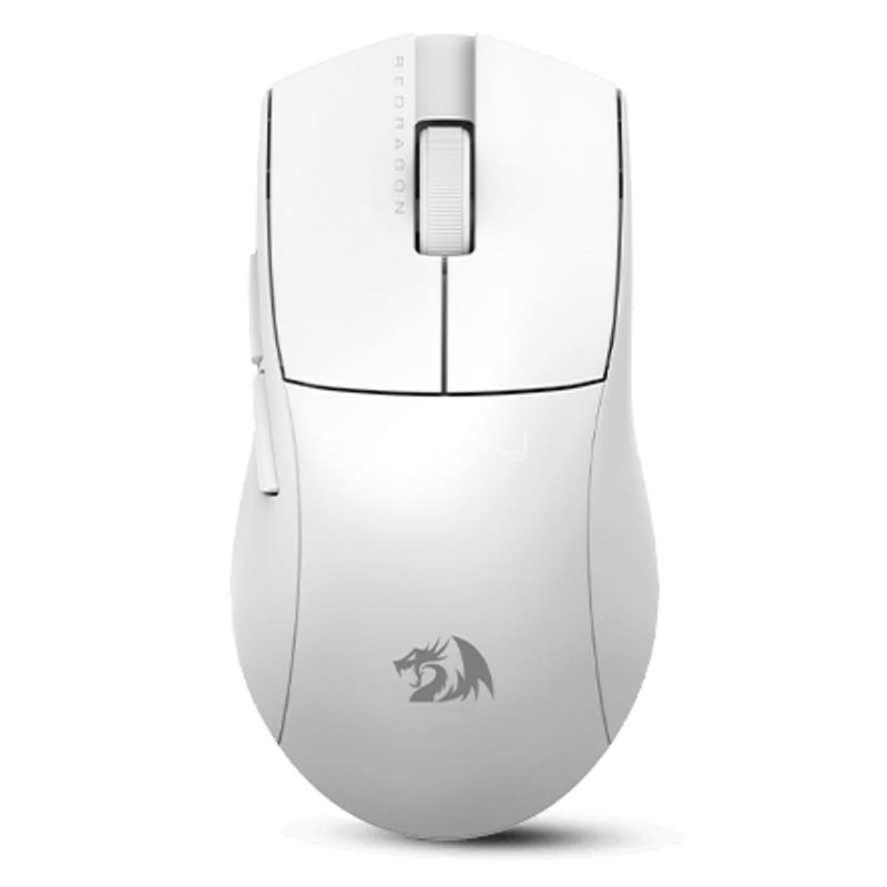 Mouse Gamer Redragon King Pro M916 4K Hz (Pixart 3395, Bluetooth/Dongle USB, Blanco)