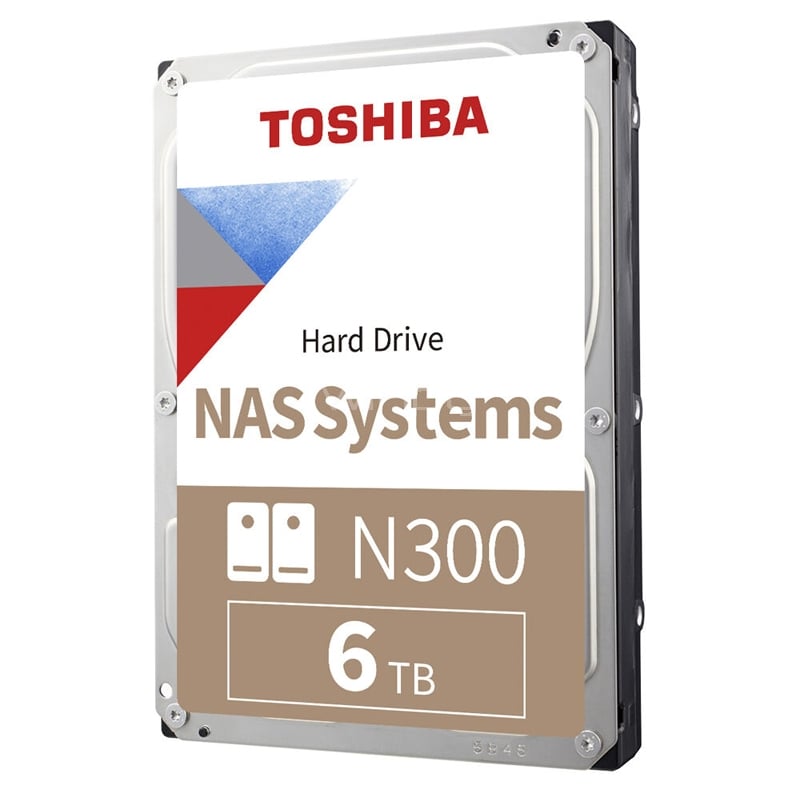 Disco Duro NAS Toshiba N300 de 6TB (3.5“, 7200rpm, SATA, 512MB de Caché)
