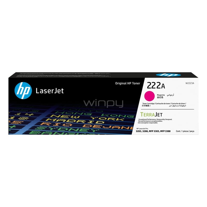 Tóner Original HP LaserJet 222A (Hasta 1200 páginas, Magenta)