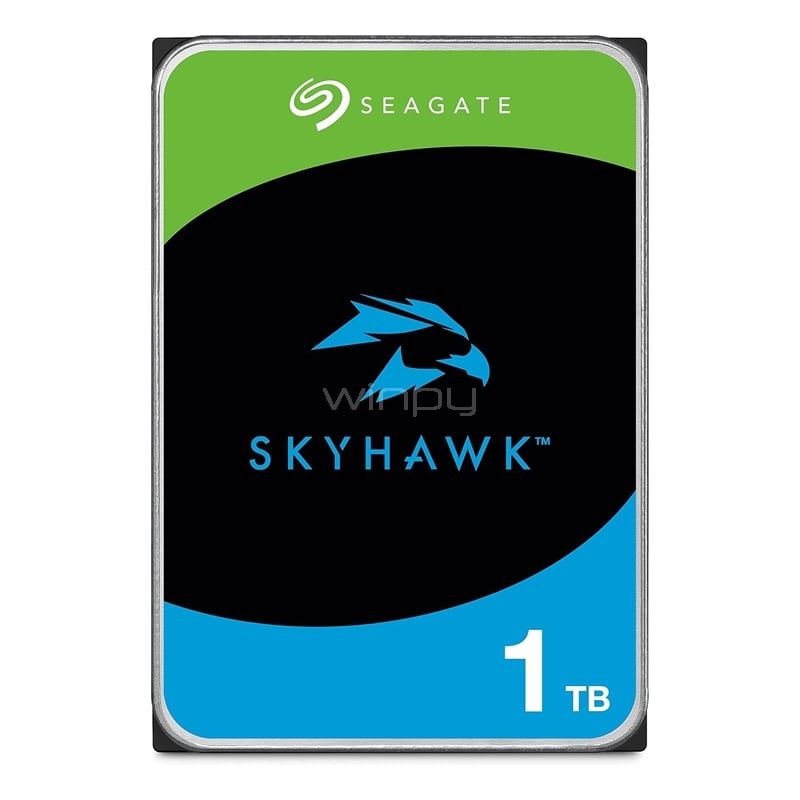 Disco Duro Seagate SkyHawk de 1TB (3.5“, SATA, 5.400rpm, 256MB Cache)