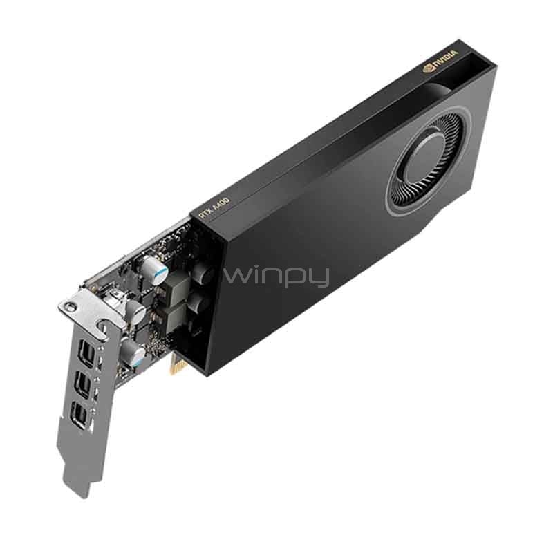 Tarjeta gráfica Profesional PNY NVIDIA RTX A400 de 4GB GDDR6