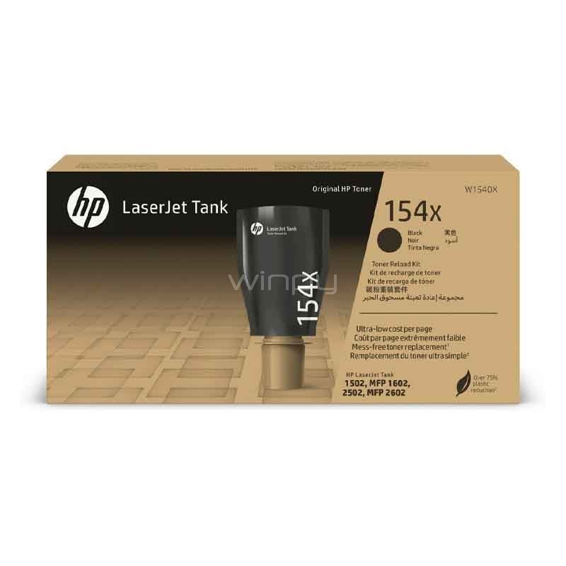 Kit Recarga Tóner HP LaserJet Tank 154X (5.000 páginas, Negro)