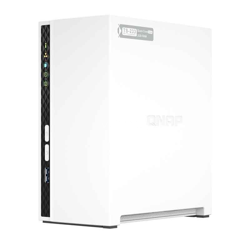 NAS QNAP TS-233 Torre (ARM Cortex-A55, 2GB RAM, HDD/SSD)