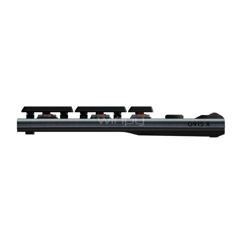 Teclado Gamer Logitech G915 X LIGHTSPEED (Switch GL Tactil, Inglés, Negro)