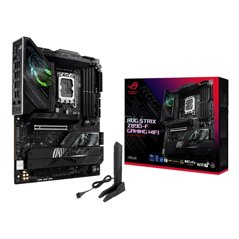 Placa Madre ASUS ROG STRIX Z890-F GAMING WIFI (LGA1851, DDR5 8600MHz, M.2 x5, ATX)