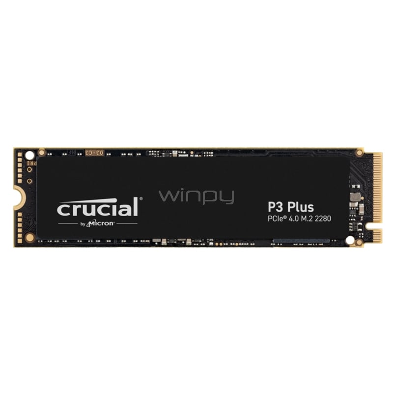 Unidad de Estado Sólido Crucial P3 Plus de 4TB (NVMe 4.0, M.2 2280, Hasta 4800MB/s)