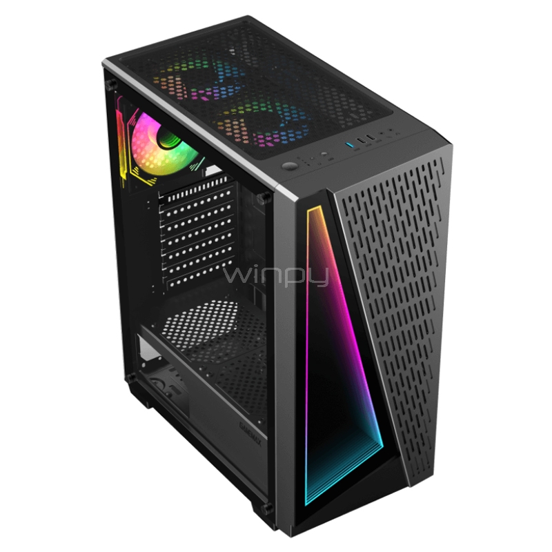 Gabinete Gamer GameMax Prism (ATX, Vidrio Templado, 3 Ventiladores ARGB)