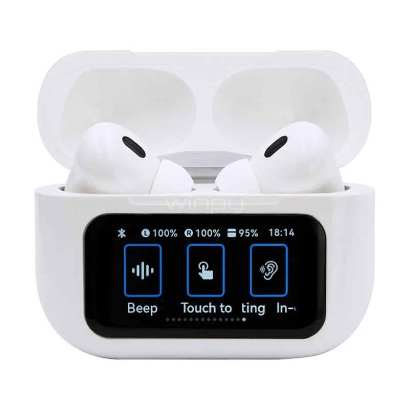 Audífonos Monster Audio TW16 (ANC, Bluetooth, Blanco)
