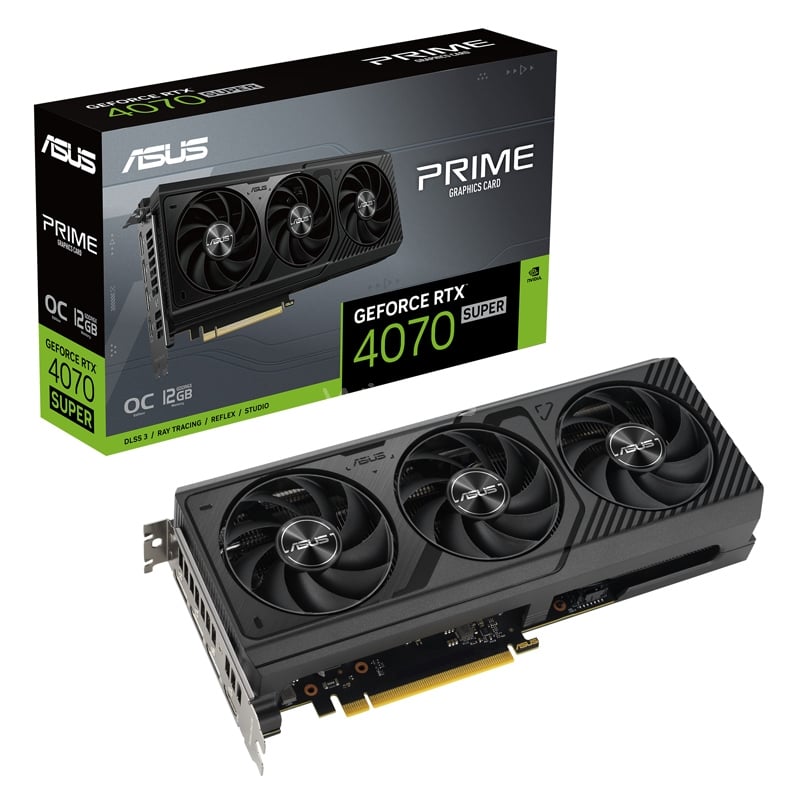Tarjeta gráfica ASUS Prime GeForce RTX 4070 SUPER OC Edition de 12GB GDDR6X