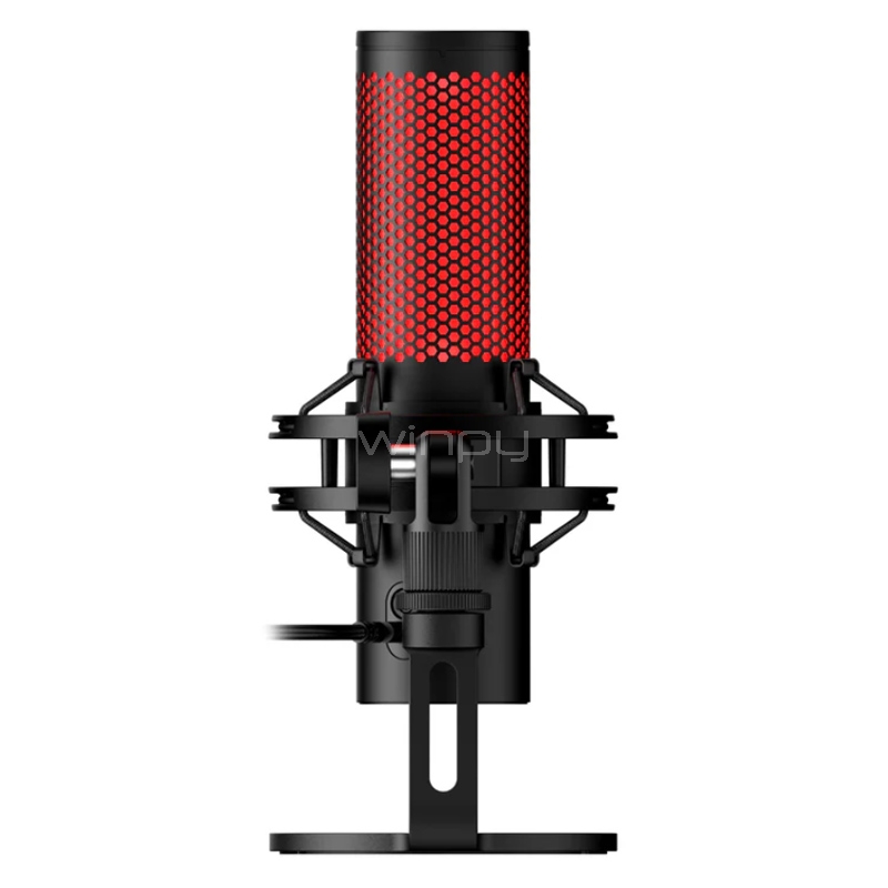 Micrófono HyperX QuadCast 2 (USB, Cardioide, Negro)