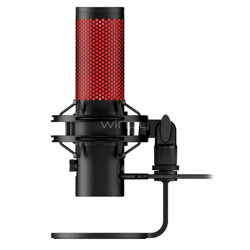 Micrófono HyperX QuadCast 2 (USB, Cardioide, Negro)