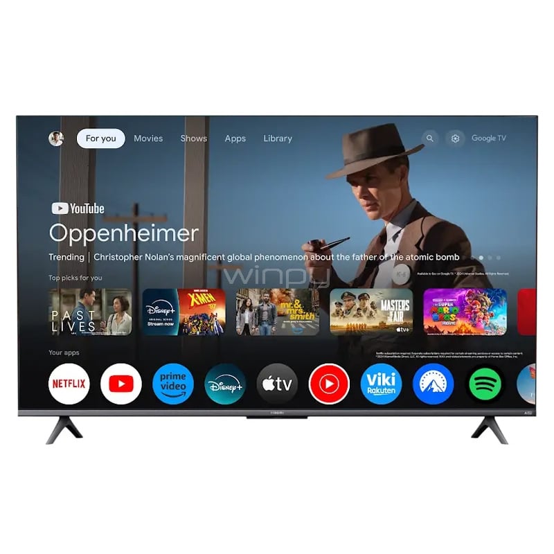 Televisor Xiaomi TV A 2025 de 55“ (4K, HDR, HDMI/Wi-Fi, Google TV)