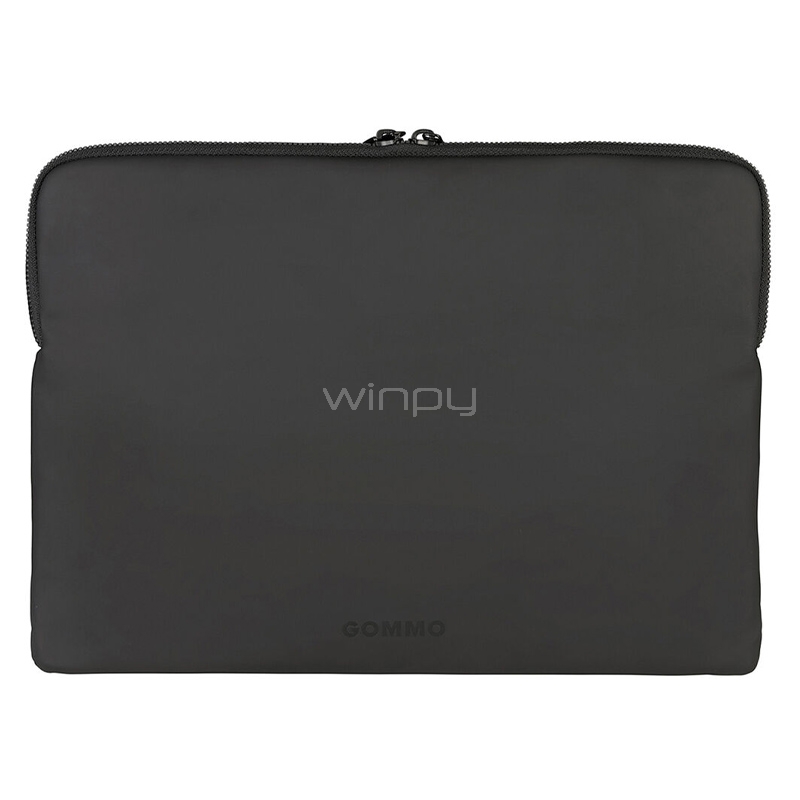 Funda Tucano Gommo para Notebooks de 14“ (Doble zipper, Negro)