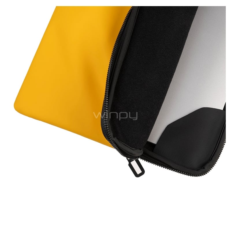 Funda Tucano Gommo para Notebooks de 14“ (Doble zipper, Yellow)