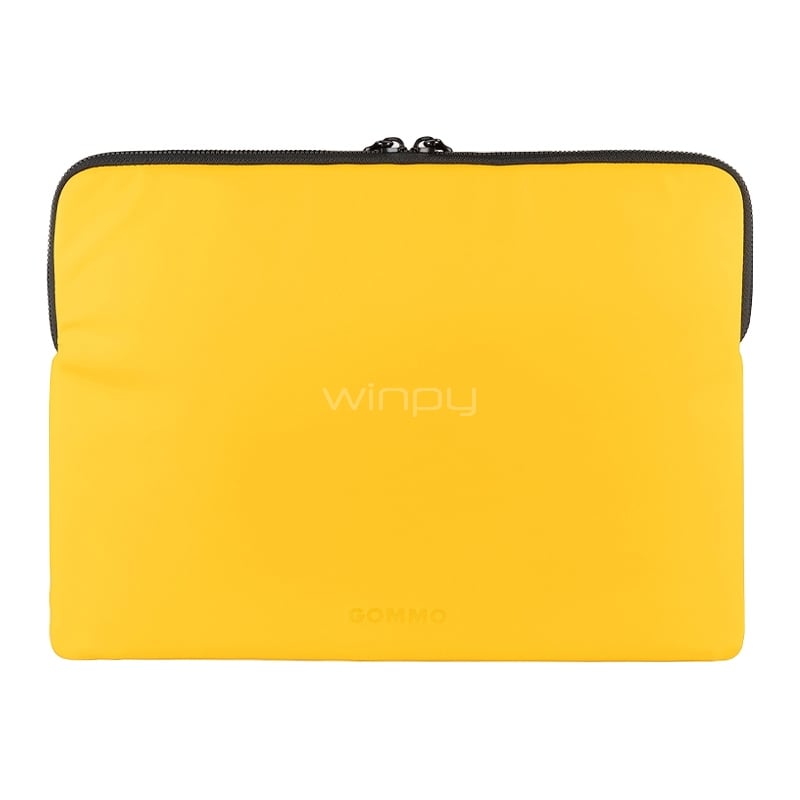 Funda Tucano Gommo para Notebooks de 14“ (Doble zipper, Yellow)