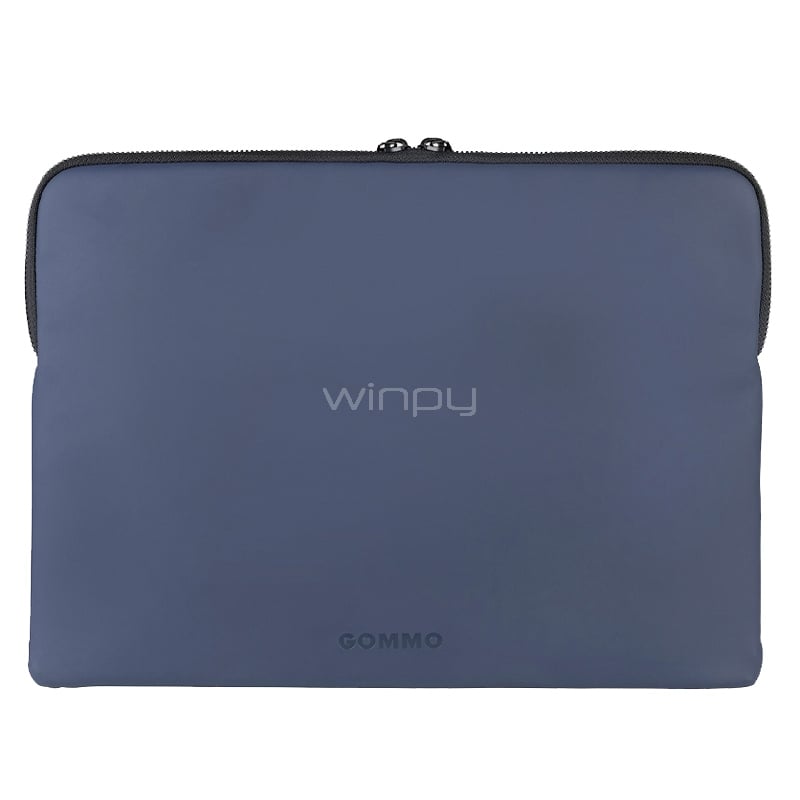 Funda Tucano Gommo para Notebooks de 15.6“ (Impermeable, Doble zipper, Azul)