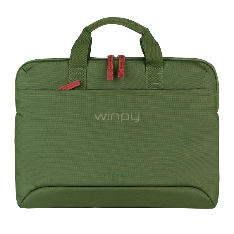 Bolso Tucano Smilza para Notebooks de 14“ (Interior Acolchado, Super Slim, Beige)
